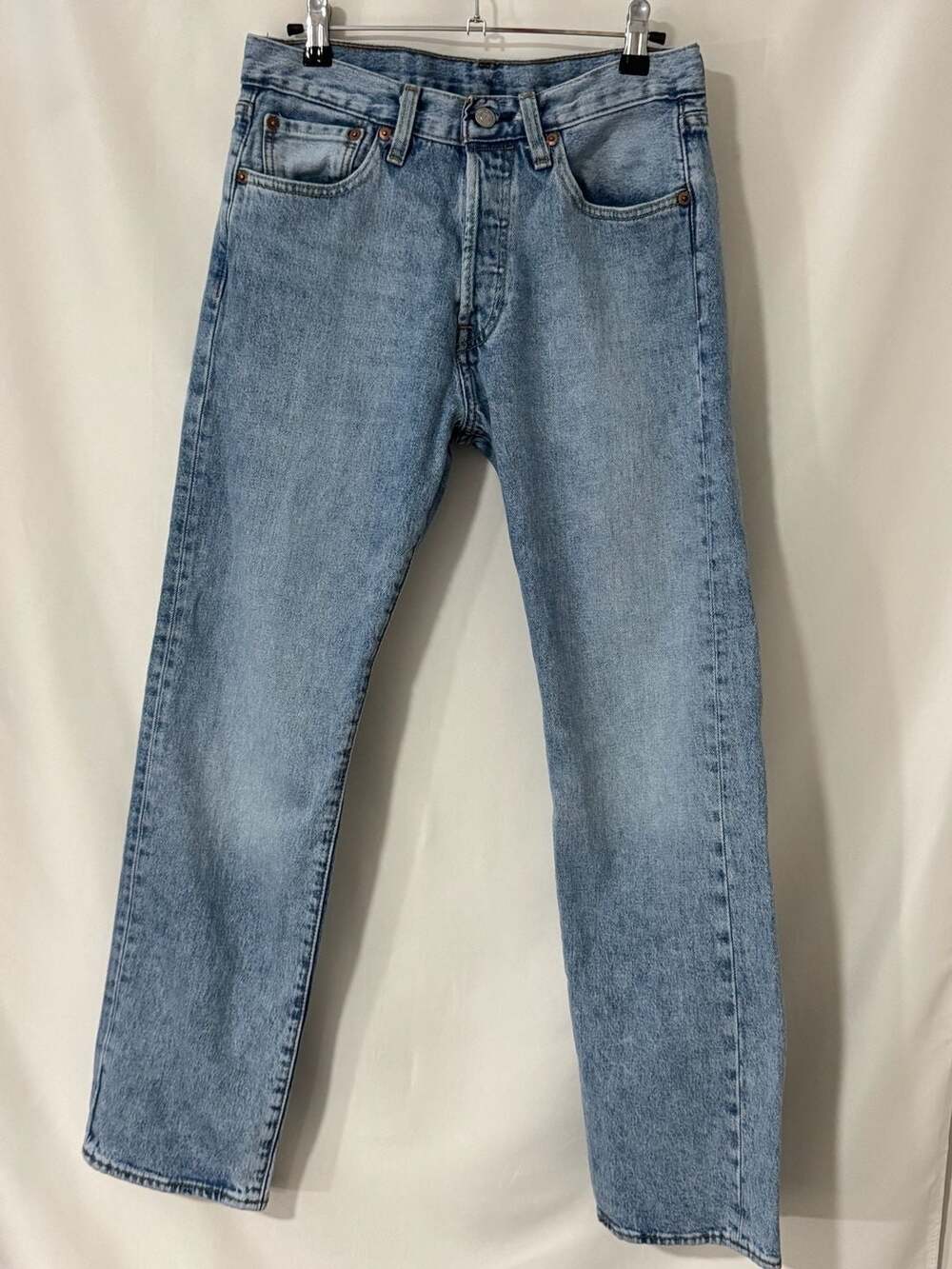 Levi's 501 Original Fit Jeans Size 29x30 Light Wash Denim
